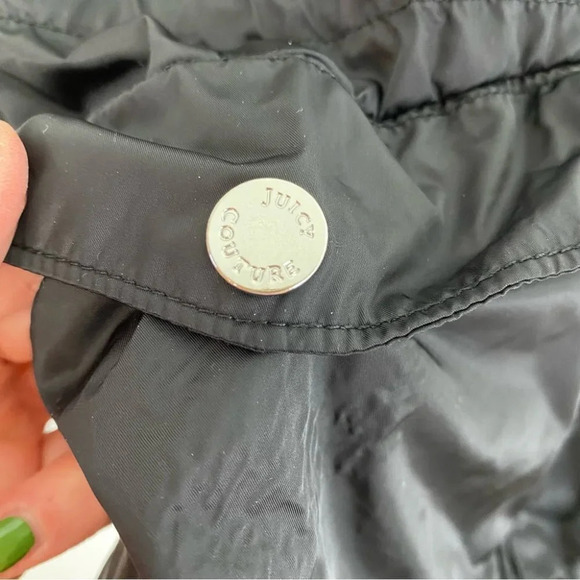 Juicy Couture Jacket Windbreaker Floral Womens Size Small Black Pink Long Sleeve - Picture 7 of 12